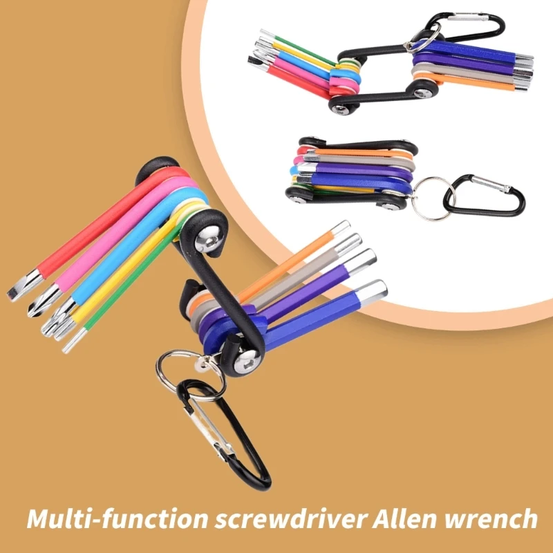 9Piece Multifunctional Screwdriver and Allen Key Wrenches Tool for Home Repairs and Engineering Dropship