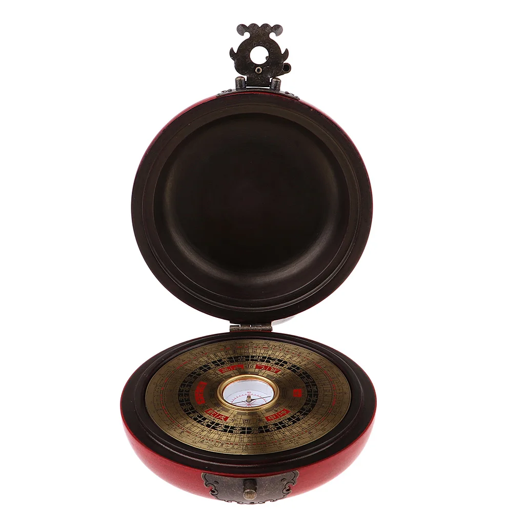 

Round Feng Shui Cover Luo Pan/Feng Shui Wooden Box Storage for Home Planning and Decoration