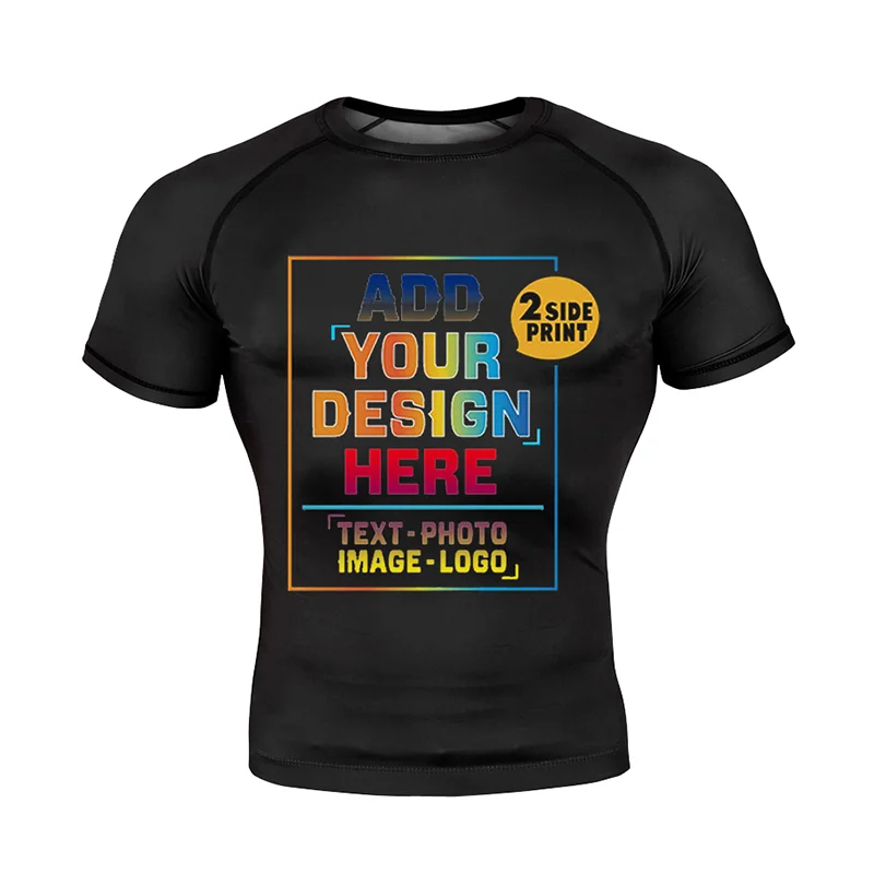 Design your own tight training set MMA Muay Thai shorts and add your text logo