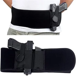Tactical Belt Holster Pistol Holsters Elastic Wide Belt Outdoor Hunting Portable Hidden Gun Holster gun case