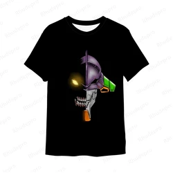 Camiseta anime neon Genesis Evion masculina, roupas hip-hop, tendência de manga curta, tops novos, estilo harangeljuku, roupas Y2K, 2024