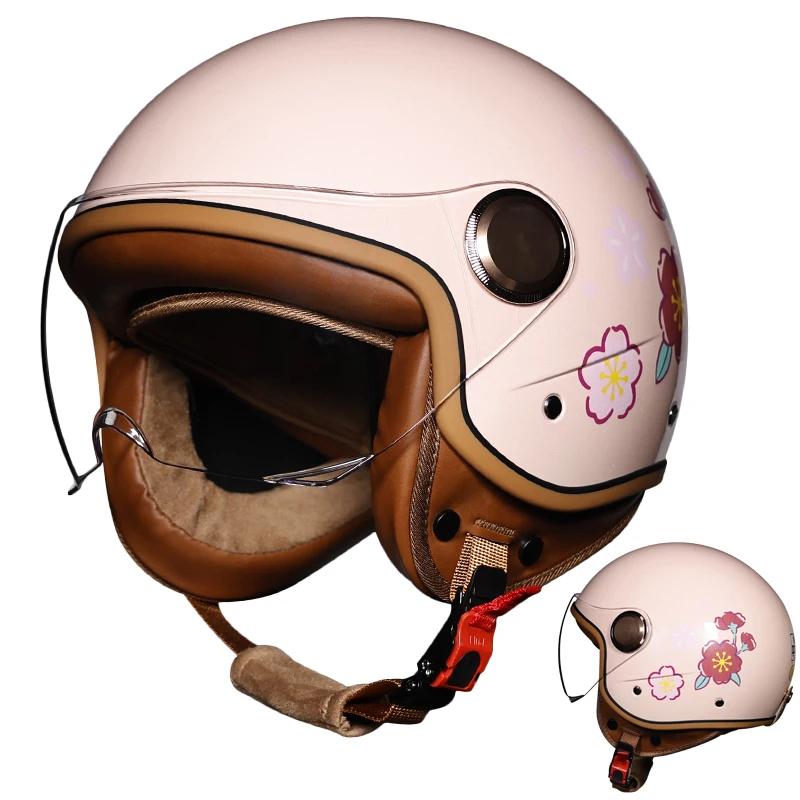 New Open Face 3/4 Motorcycle Helmet Retro Motorbike Helmets Vintage Chopper Capacete De Moto Bike Scooter With For Men Women DOT - AliExpress ... New Open Face 3/4 Motorcycle Helmet Retro Motorbike Helmets Vintage Chopper Capacete De Moto Bike Scooter With For Men Women DOT - AliExpress ...