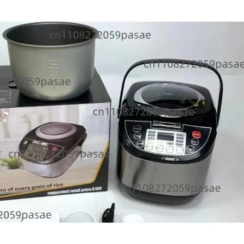 New 5L Digital Portable Square Multifunctional Non-Stick Household Rice Cooker