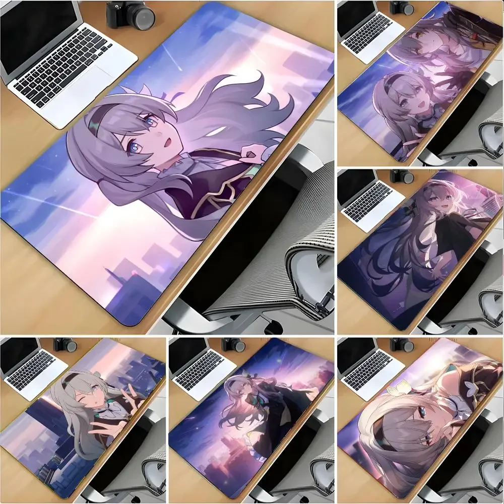 Firefly Mouse Pad Large Mouse Pad Desk Mat Non‑Slip Gaming Board Game Mat with Stitched Edges
