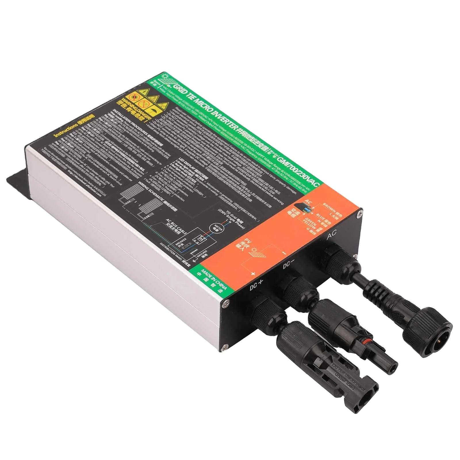 

120W 150W 180W MPPT Solar Grid Tie Micro Inverter GMI Series Solar PV on Grid Inverter DC10.8V-30V to AC 110V/220V
