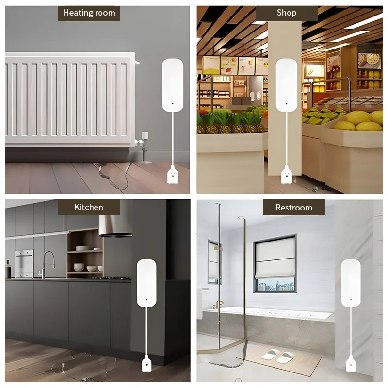 Tuya Zigbee Waterlekkage Alarm Sensor Lek Detector Overstroming Water Lekkage Alarm Smart Life Control Alert Overflow Beveiliging