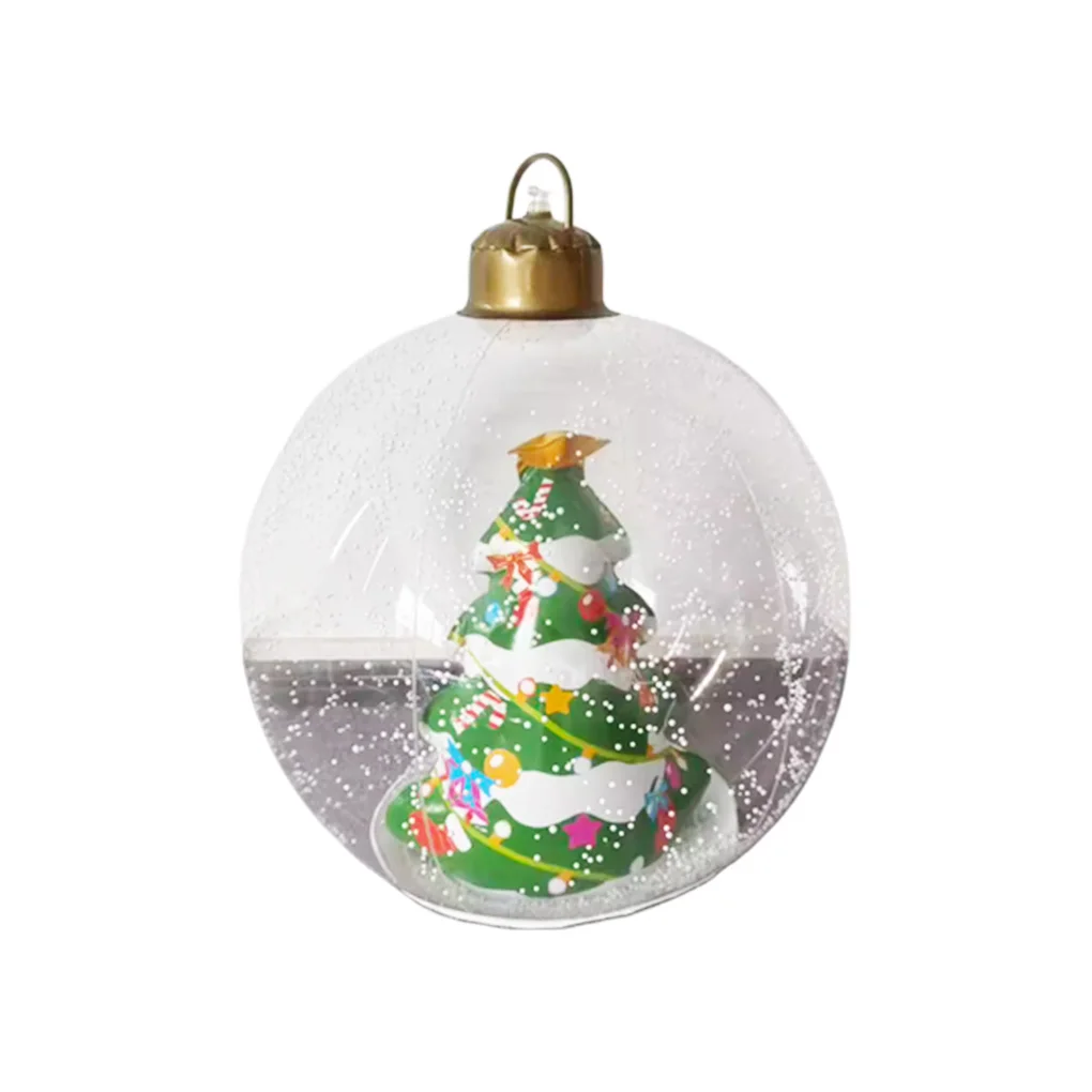 

ABS Giant Inflatable Christmas Baubles Light Up Yard With Festive Ornaments Giant Christmas Baubles