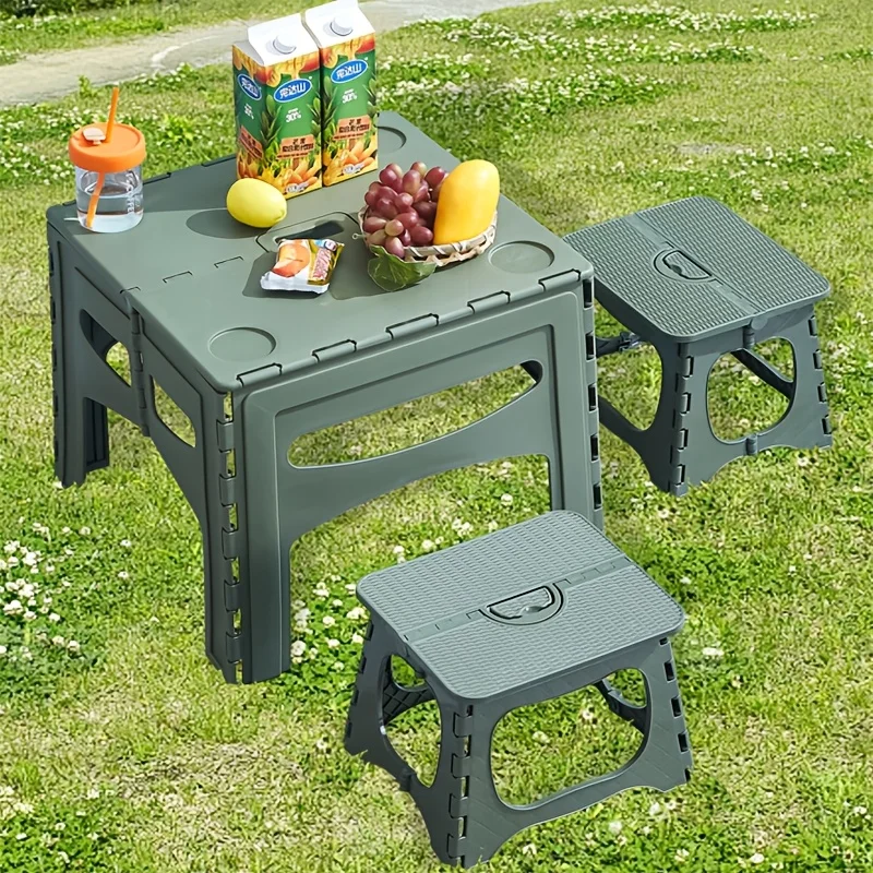 Custom.Versatile Outdoor Folding Table - Portable, Durable PP Material Camping, Picnics & BBQs - Home Office Use