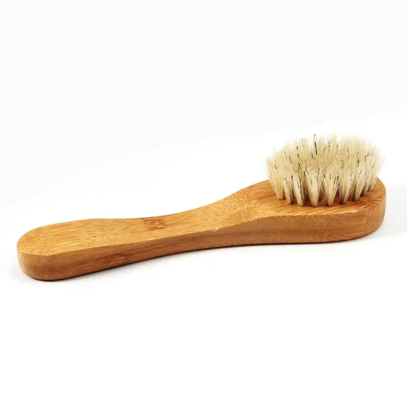 Natural Face Brush Bristles Exfoliating Face Brushes Wooden Woman Man Skin Care Body Brush Massager Scrubber Tools TSLM1