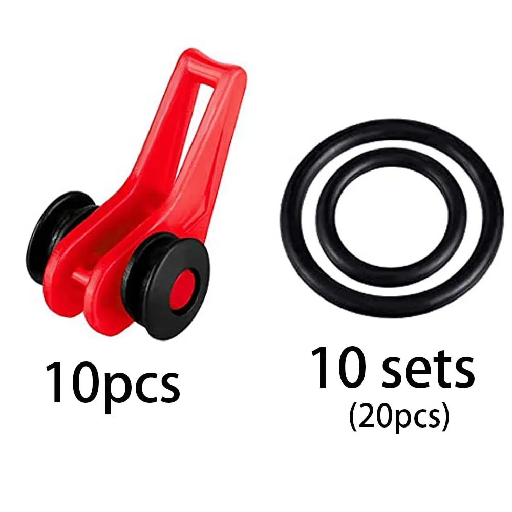 Angeln Köder Keeper 10PCS Gemischte Farben Sichere Halter Haken Ring Wurm Köder Verschluss Winkel Aufhänger für Rod Jig Casting Tackle