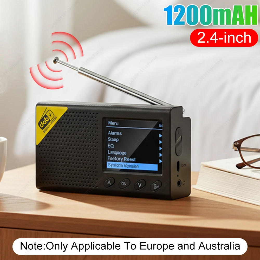 

Мини-радиоприемник DAB+ FM с Bluetooth 5.0, цветным ЖК-дисплеем, будильником, перезаряжаемый портативный радиоприемник для дома и улицы