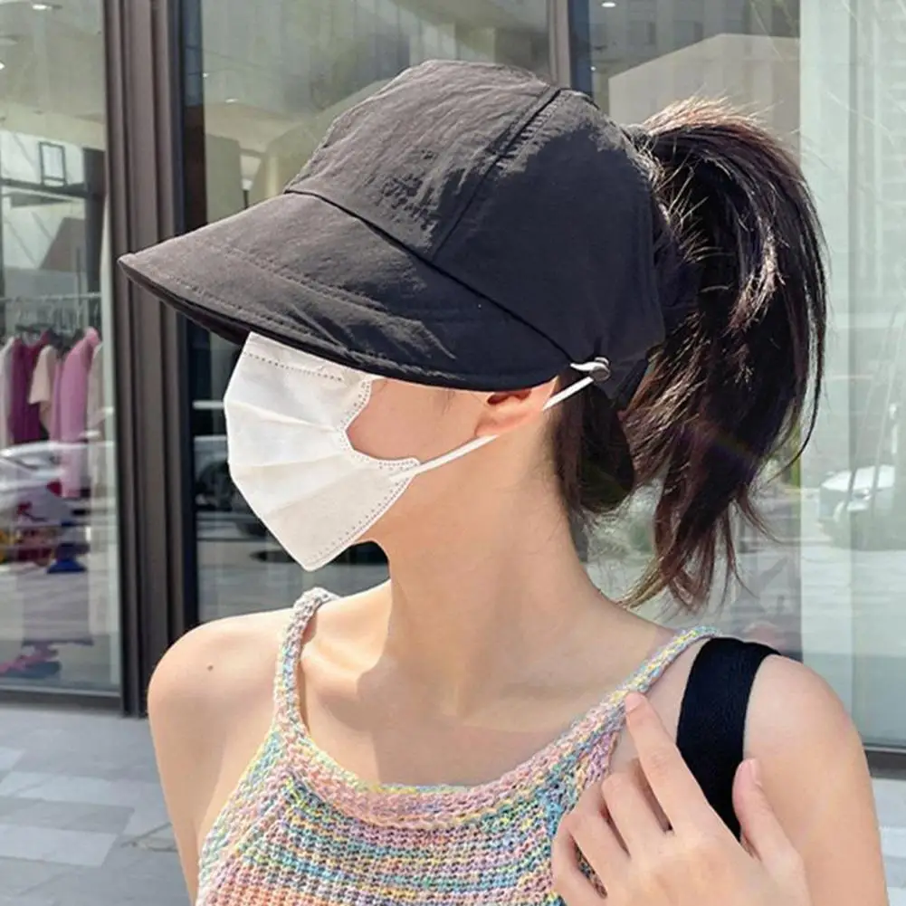 Sun Hat Sun Hat Stylish Women's Sun Peaked Hat with Adjustable Circumference Side Pocket for Hiking