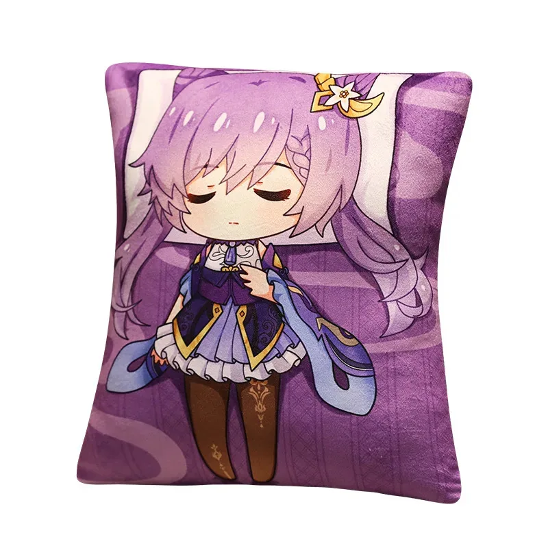 Genshin Impact Klee, Traveler & Yae Miko Same - Bonecas e colcha dupla face - Almofadas de pelúcia estilo jd;2