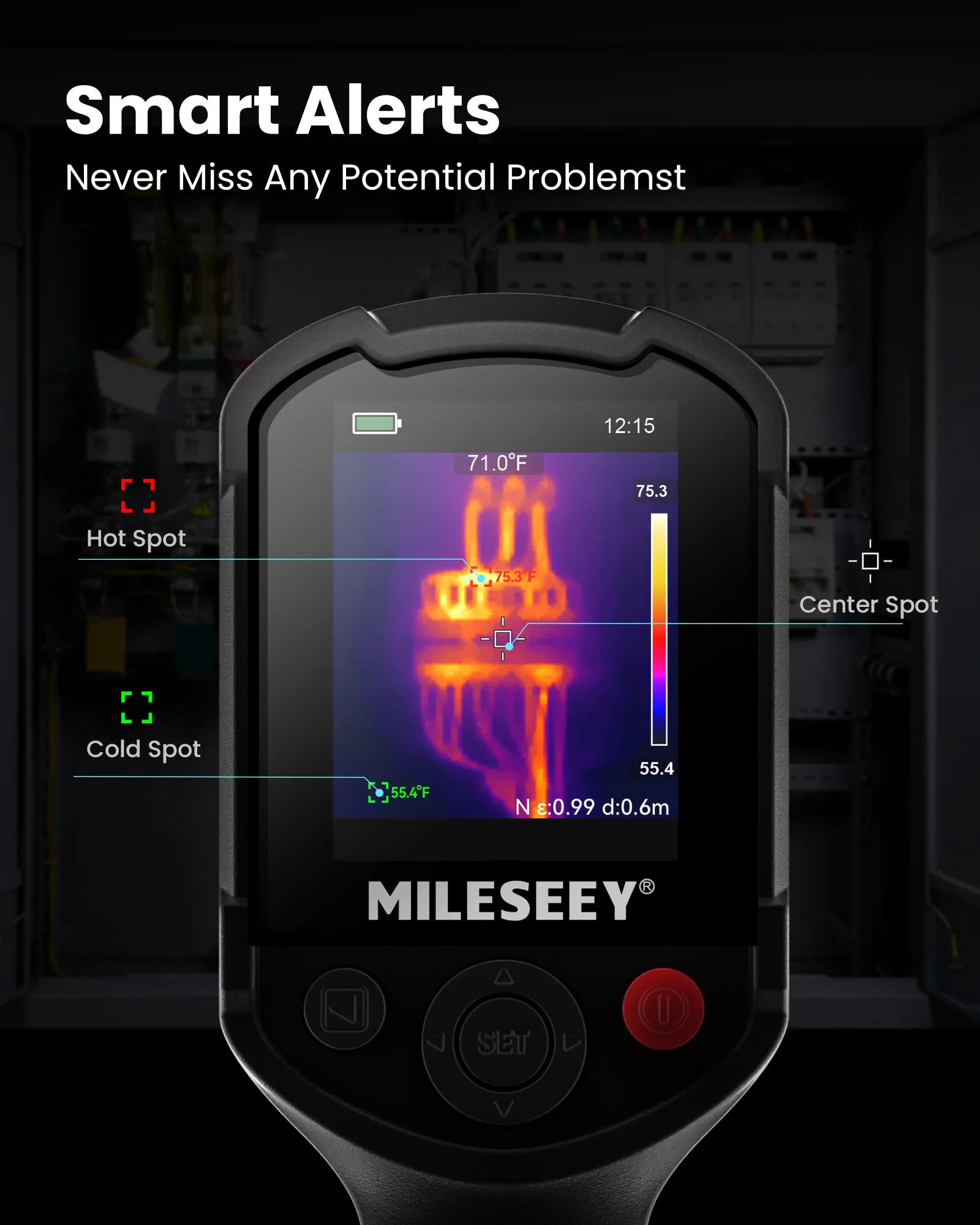 MILESEEY TR256E /B 업그레이드된 열화상 카메라 320x240 비디오 녹화 기... - 4