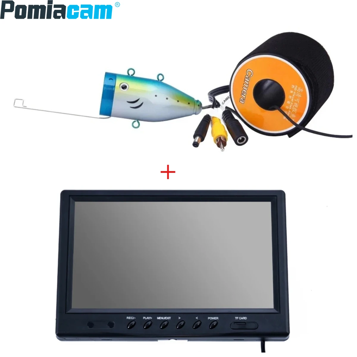 

F01S 9 Inch Display 12 LED Night Vision Lights IP68 White Light 15m/30m/50m Waterproof Line Underwater Fishing Camera Accessorie