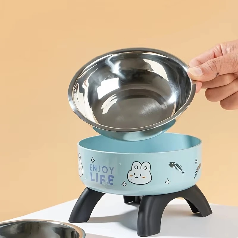 Anti Tip Stainless Pet Bowl 6