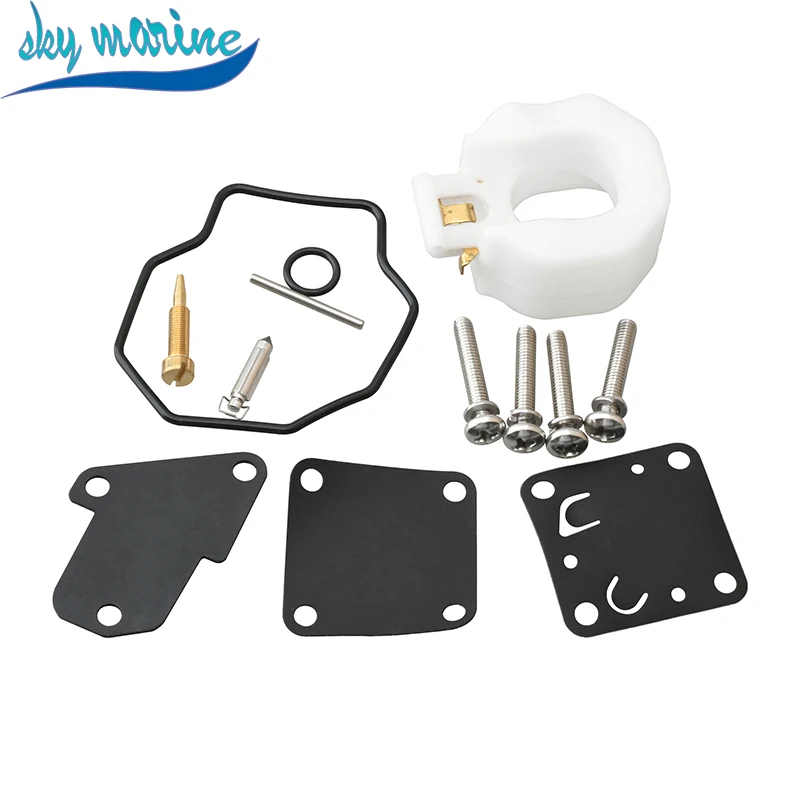 6E0-W0093 Carburetor Repair Kit 6E3-W0093 for Yamaha 4HP 5HP 4M 5M Boat Engine Accessories Replaces Aftermarket