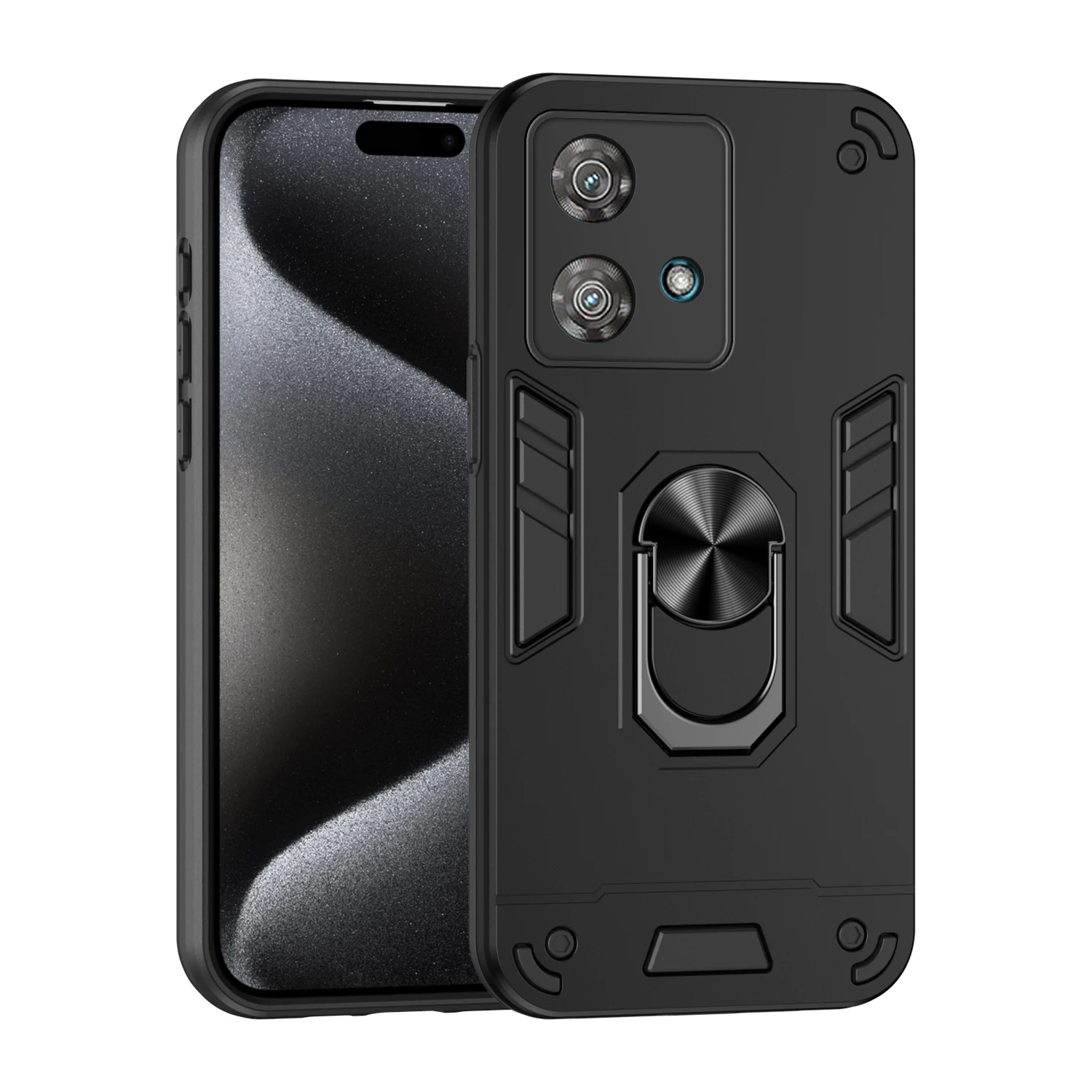 Magnetic Phone Holder Case for MOTOROLA Moto Edge 40 30 Pro Neo Fusion Cases Luxury Protect Bumper Back Cover view 4