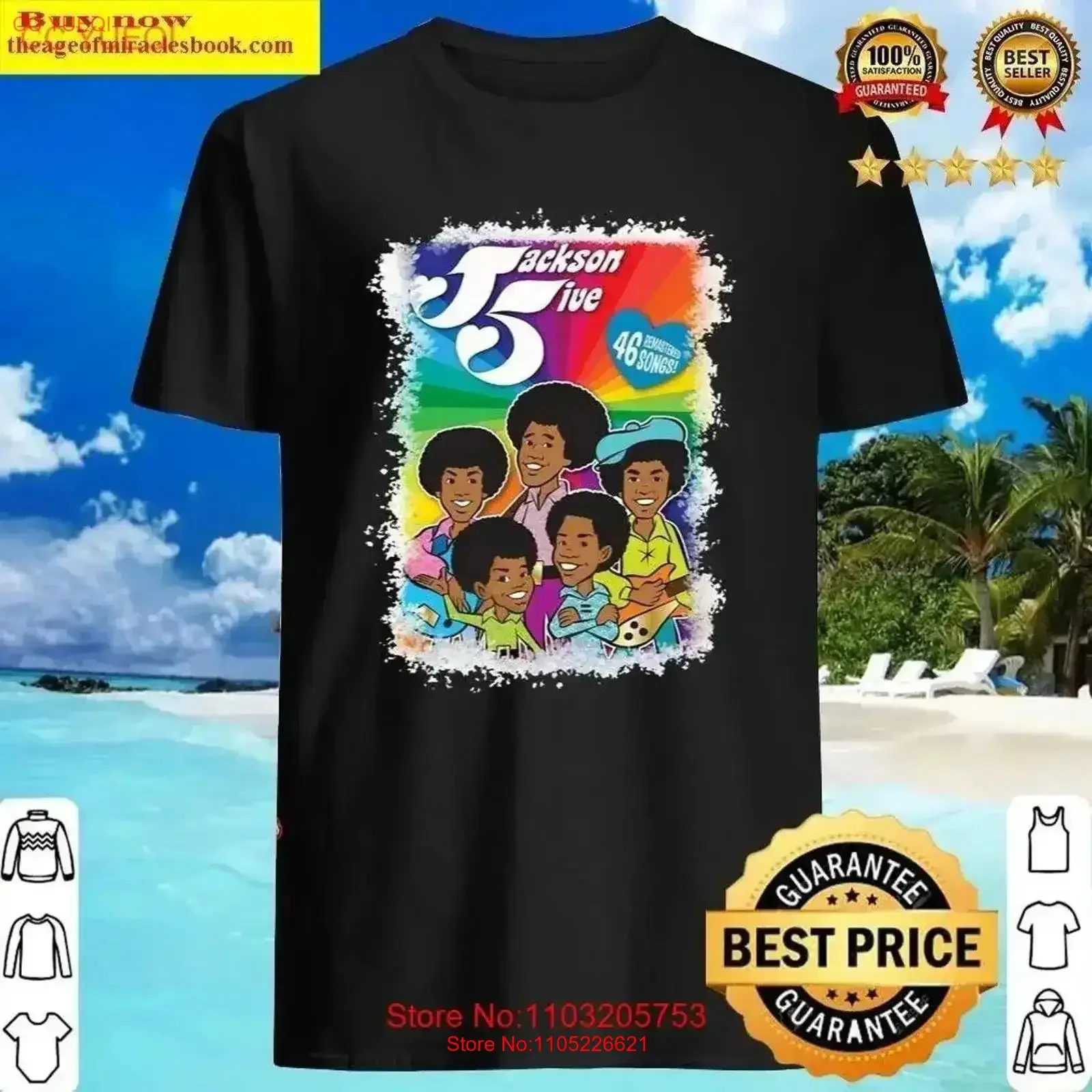 

Jackson 5 Band Cartoon For Fans S 5XL T Shirt vintage Washed Casual Stretched Comfortable graphic Breathable Stylish vintage