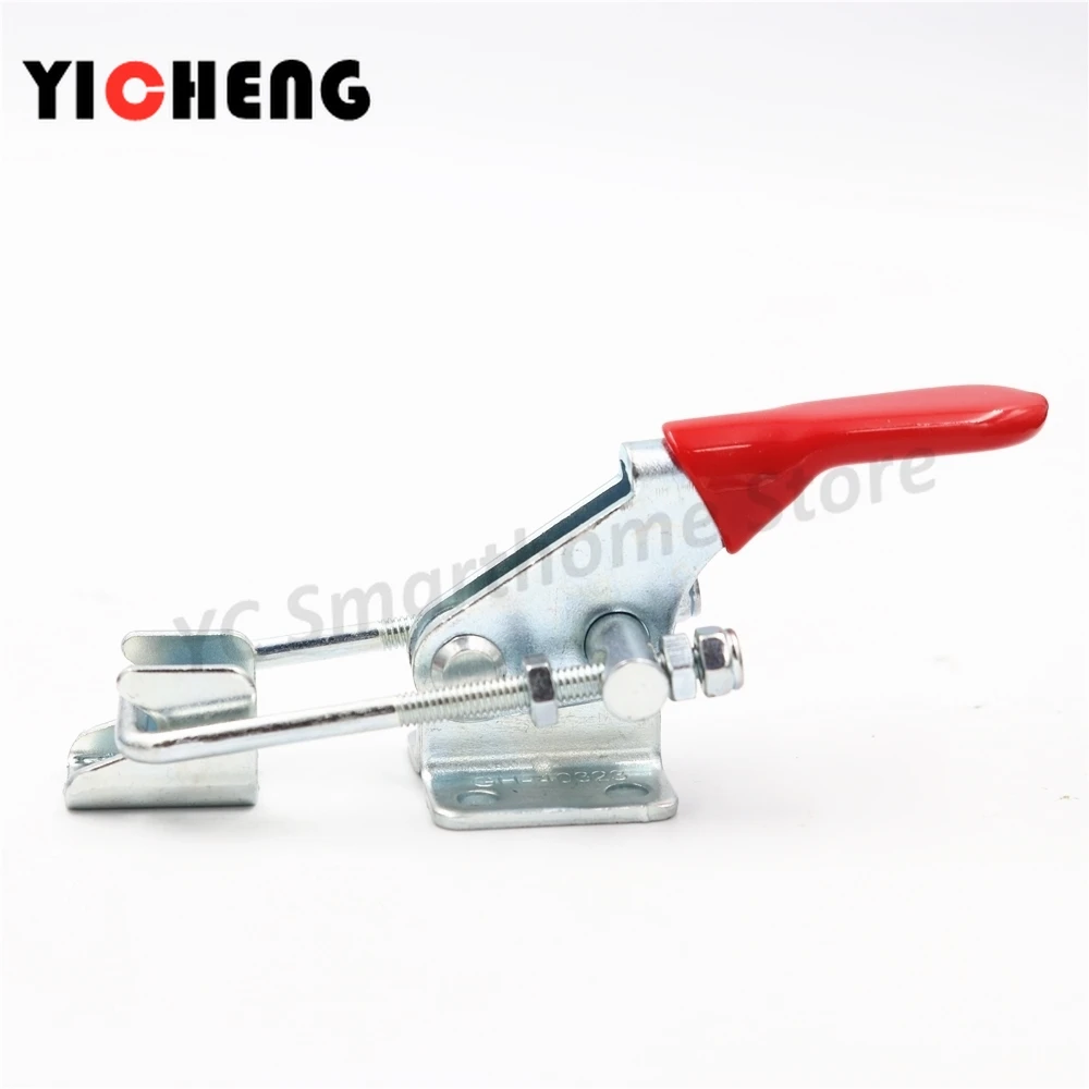 1Pcs Latch-Action Toggle Clamp, Quick Door buckle type tooling welding fixture Woodworking Clamps parallel clamp