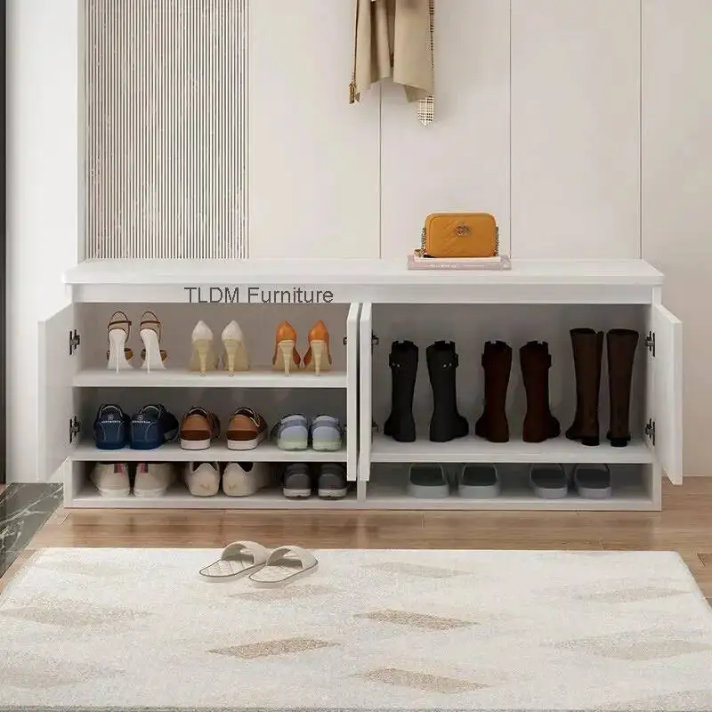 Shoe Display Hidden Nordic Shoe Wooden Drawers Cupboard Cabinet Designer Tower Kitchen Shelf Sapateira Shoemakers Furniture