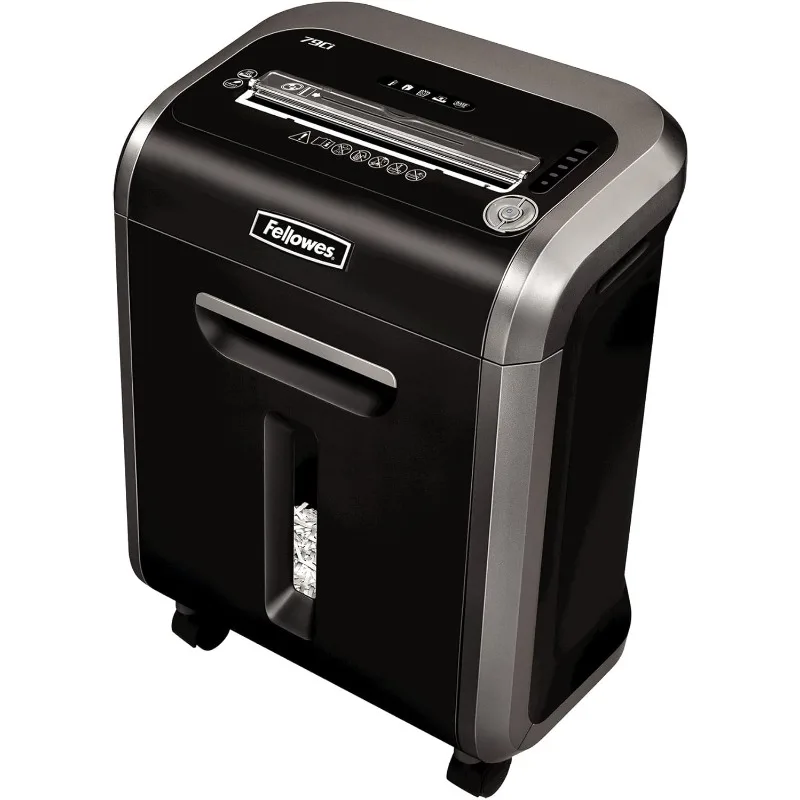 79Ci 16-Sheet 100% Jam-Proof Heavy Duty Crosscut Paper Shredder Machine for Office and Home, Black/Dark Silver 3227919