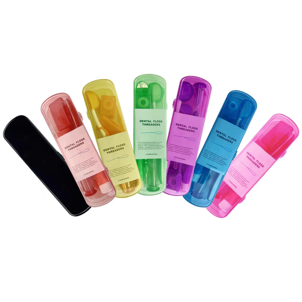 

Набор из 10 портативных дорожных наборов для гигиены полости рта 8 в 1: зубные щетки и инструменты для ортодонтического ухода