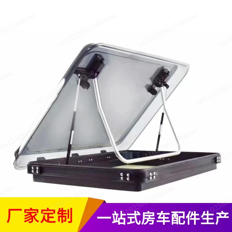 

RV sunroof, aluminum alloy outer frame ABS integrated molding inner frame double layer, acrylic glass top