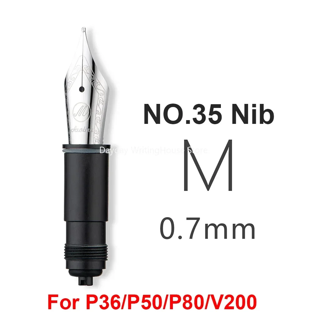 Imagem -03 - Asvine Fountain Pen Nibs ef f m Ouro Prata Nib P36 P50 P80 V200 Substituído