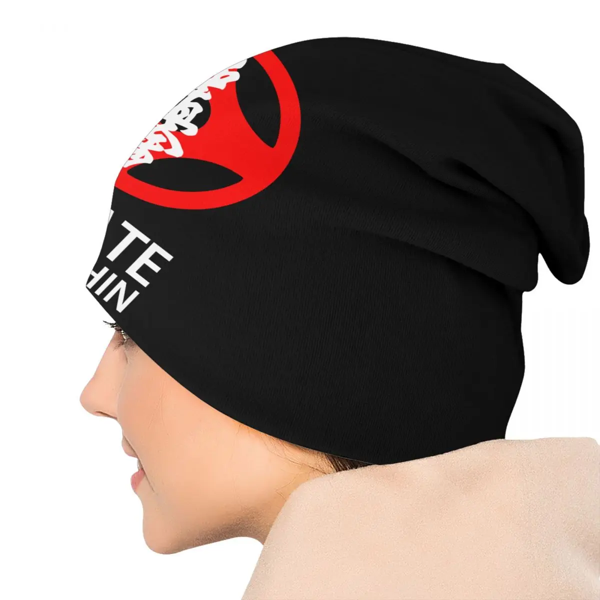 Karate Kyokushin Skullies Beanies Caps Unisex Winter Warm Knit Hat Street Adult Martial Arts Bonnet Hats Outdoor Ski Cap