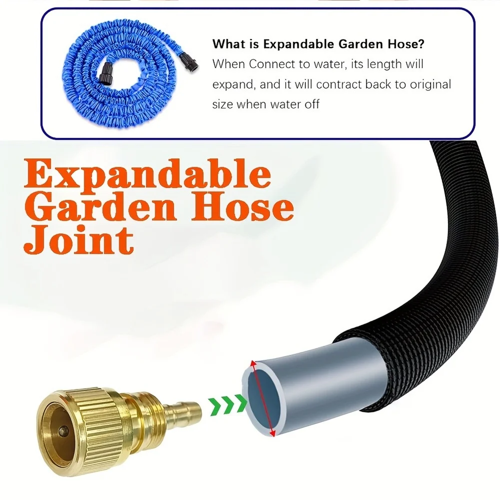 Quick Connectors  Telescopic Water Hose  Connectors Aluminum-copper Construction  Wear Resistant Material For  Garden Watering