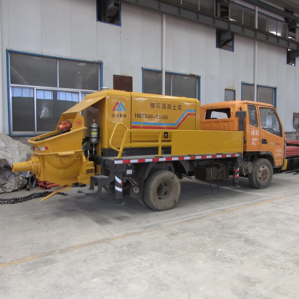 YG Customized Good Working Diesel Power HBT55 Small Trailer Mounted Concrete Pump Portable Beton Pump Machinery for Construction