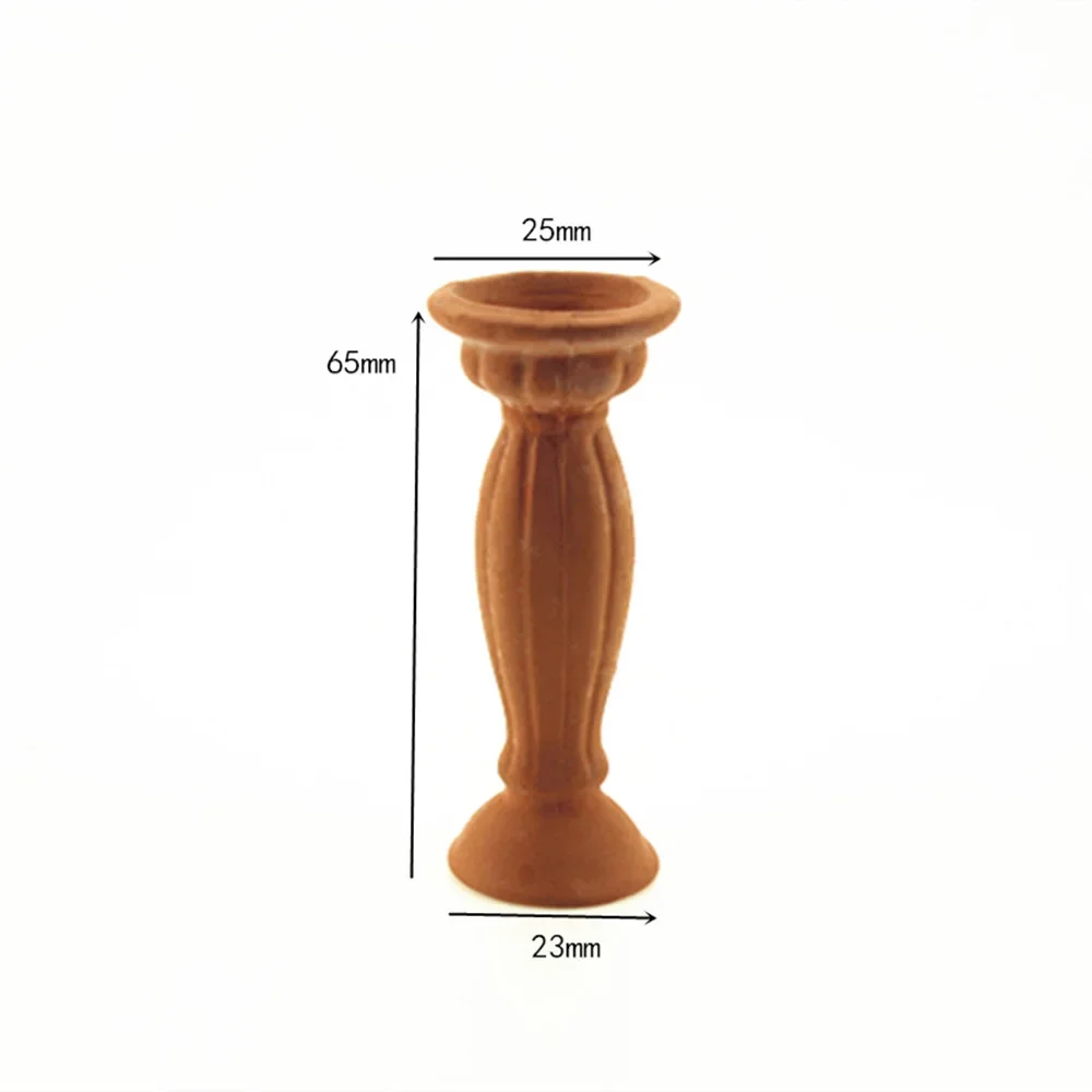1/12 Dollhouse Miniature Accessories Mini Terracotta Vase Simulation Flowerpot for Doll House Home Decoration ob11 bjd