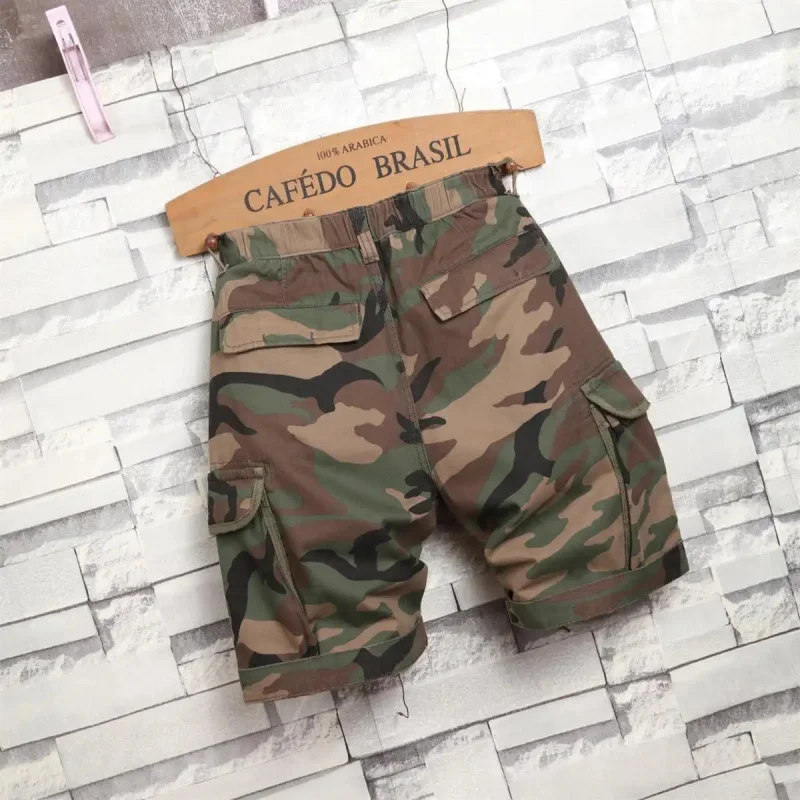 

2026 Summer American Style Camouflage Cargo Shorts for Men, Loose, Thin, Stylish, Multi-Pocket, Five-Piece Casual Sports Pants,