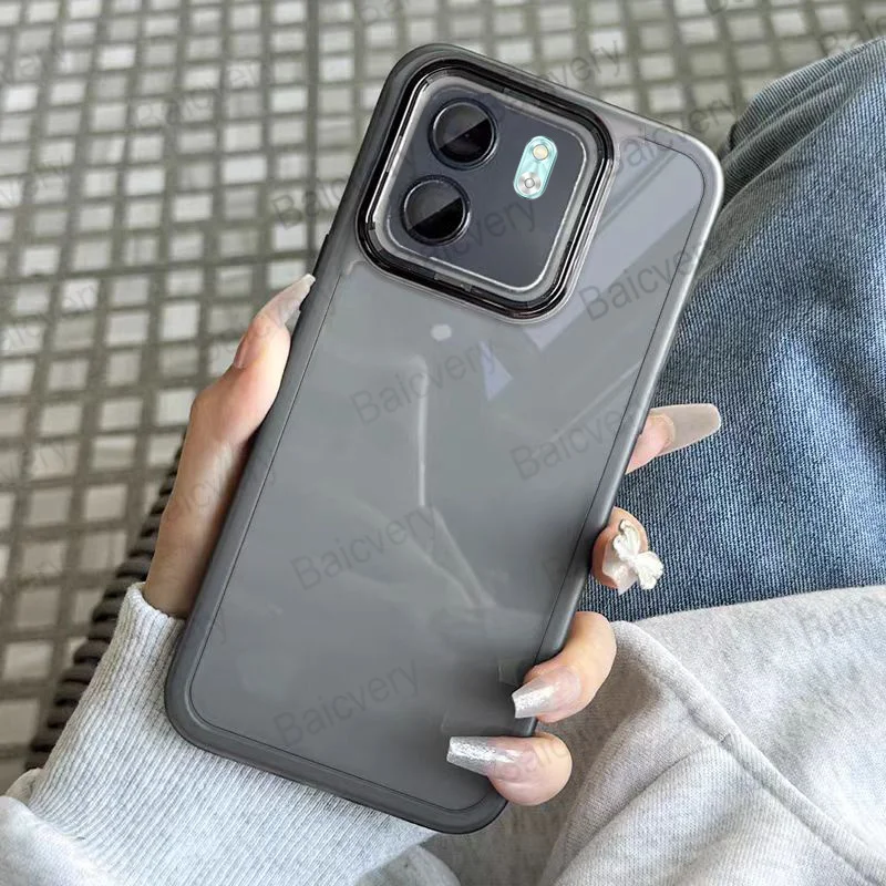 لهاتف انفينيكس سمارت 9 / انفينيكس هوت 50i جودة عالية موضة ملونة واضحة غطاء سيليكون غلاف حماية كامل