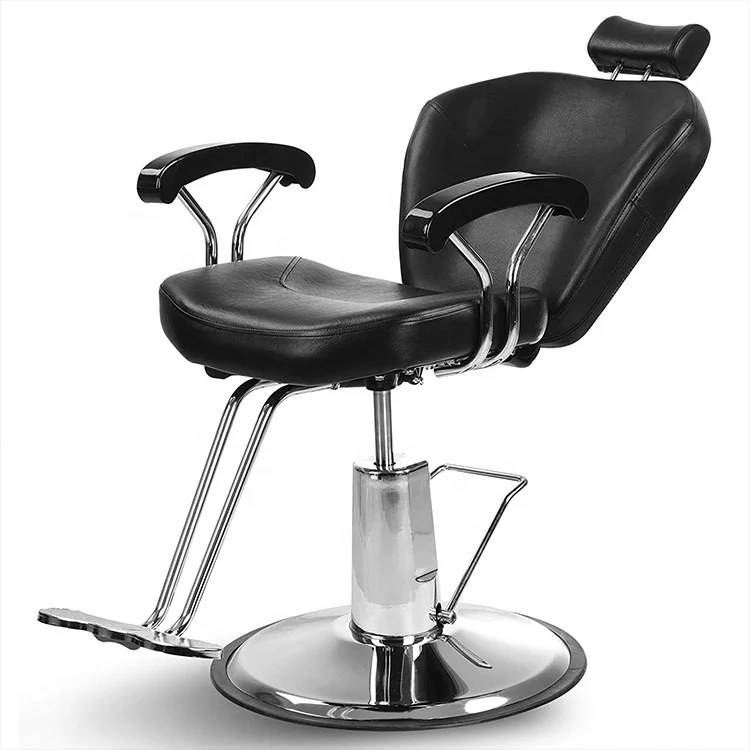 

kr-Modern Beauty Hair Salon Furniture Black Styling Chair Simple Design Barber Shop Professional Hair Salon Chair！