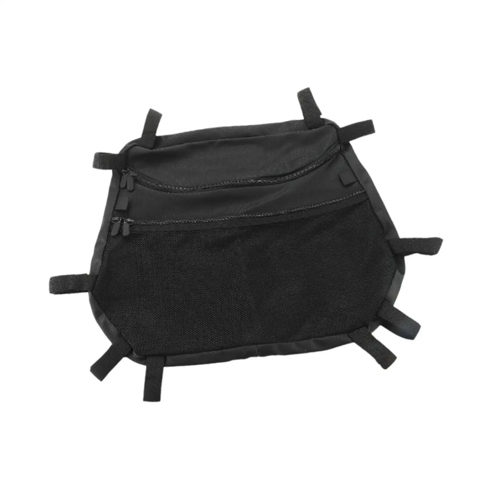 Overhead Storage Bag Luggage Bag Mesh Pocket Large Capacity Easy to Install