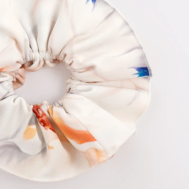 Ivoogle Цветочный букет с принтом Мраморные аксессуары для волос Танцевальные аксессуары Женские аксессуары для волос Балетная резинка для волос для взрослых