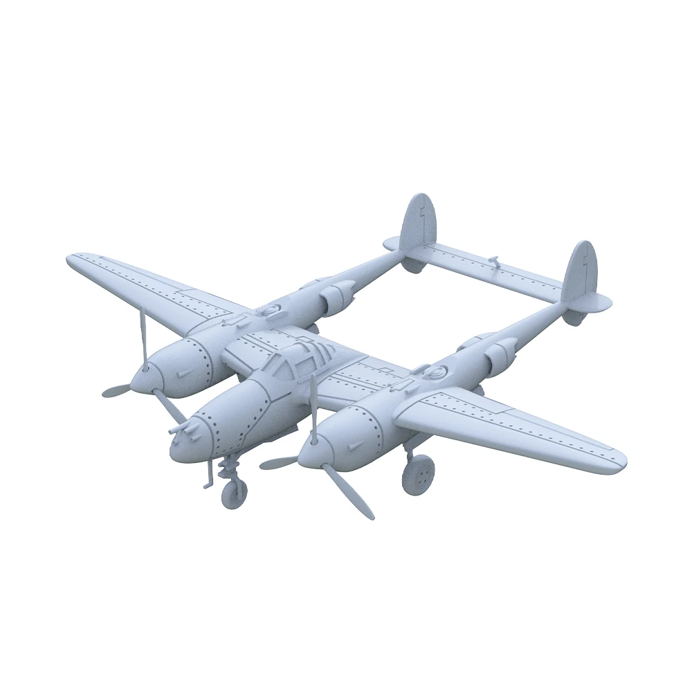 Yao's Studio LYR235 1/100 1/144 1/200 1/350 1/700 Military Model Kit USAF P-38E Lightning Fighter