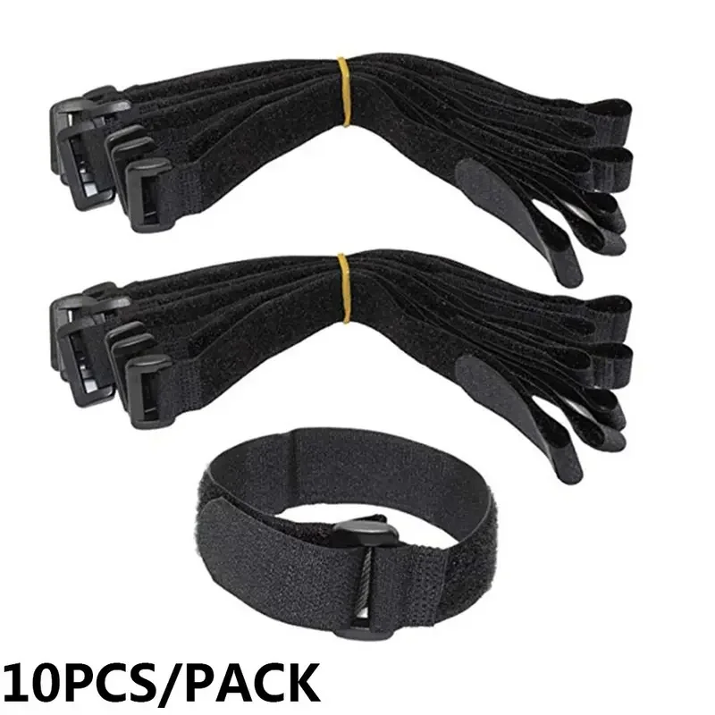 High Quality 20*500mm 10pcs Reusable Nylon Hook And Loop Fastening Bike Tie Straps Multifunctional Bicycle Handlebar Accessories
