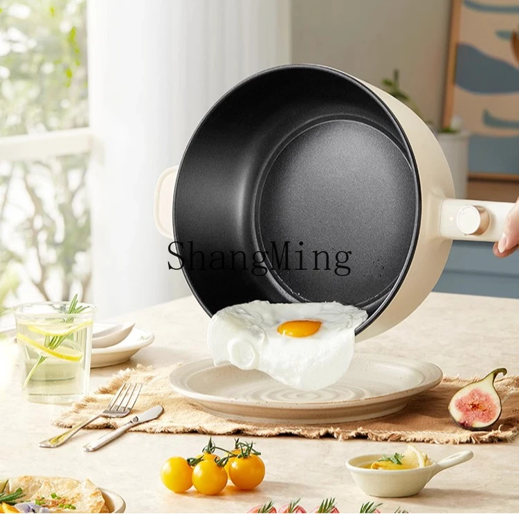 ZYY teglia elettrica multifunzionale integrata per uso domestico, padella antiaderente, macchina da cucina