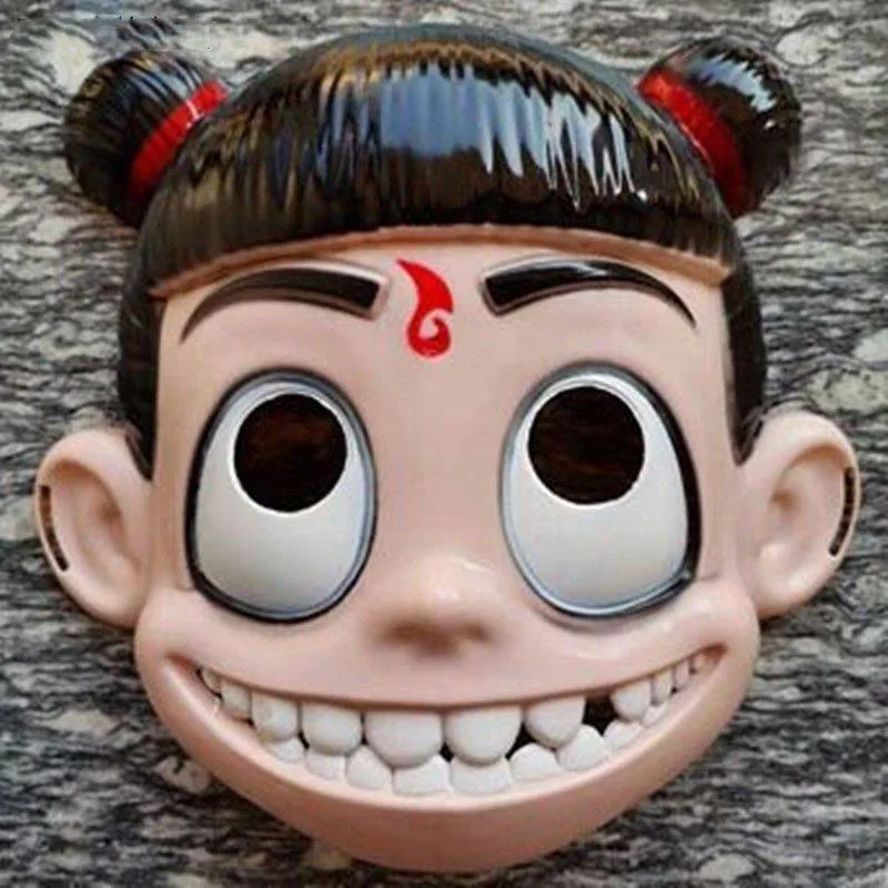 

Nezha Demon Masks Boy Nao Hai Tou Set Surrounding Cosine Internet Celebrity Shengong leopard Aobing Mask