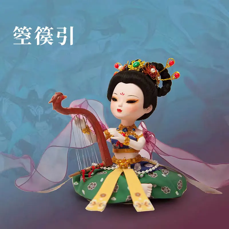 Dunhuang Apsara Silk Action Figure Ornament Mogao Caves Cultural Creative Doll Decoration Museum Souvenir Ideal Festival Gift