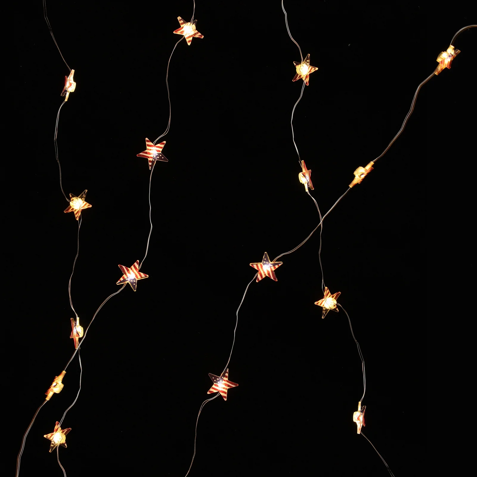 

1Set National Independence Day Decors Durable Energy Saving String Lamps for Home Garden Patio Festive Atmosphere