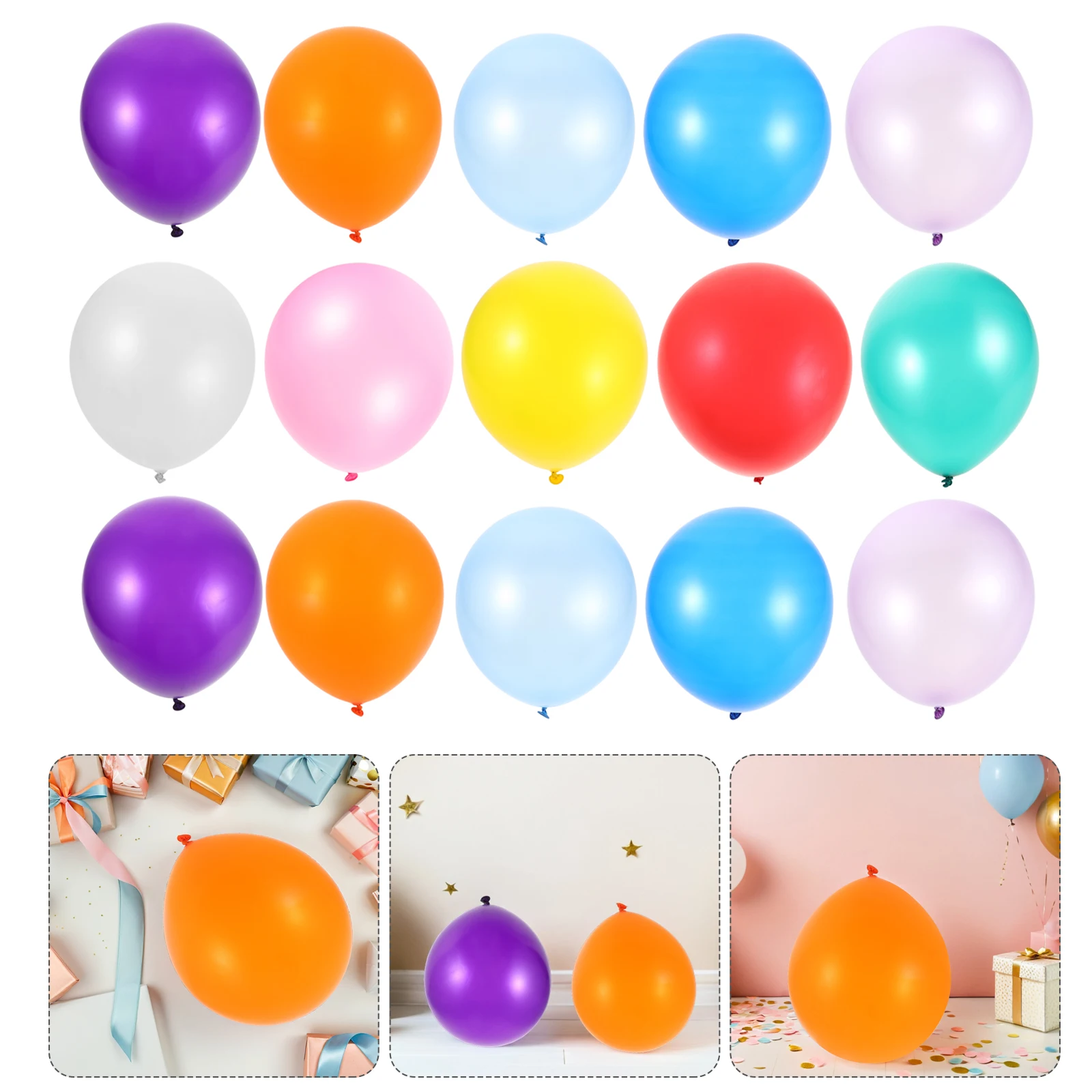 

100pcs Pearl Latex Balloons Colorful Wedding Party Decorations Bright Durable for Events Balloon Arches Gatherings Multi