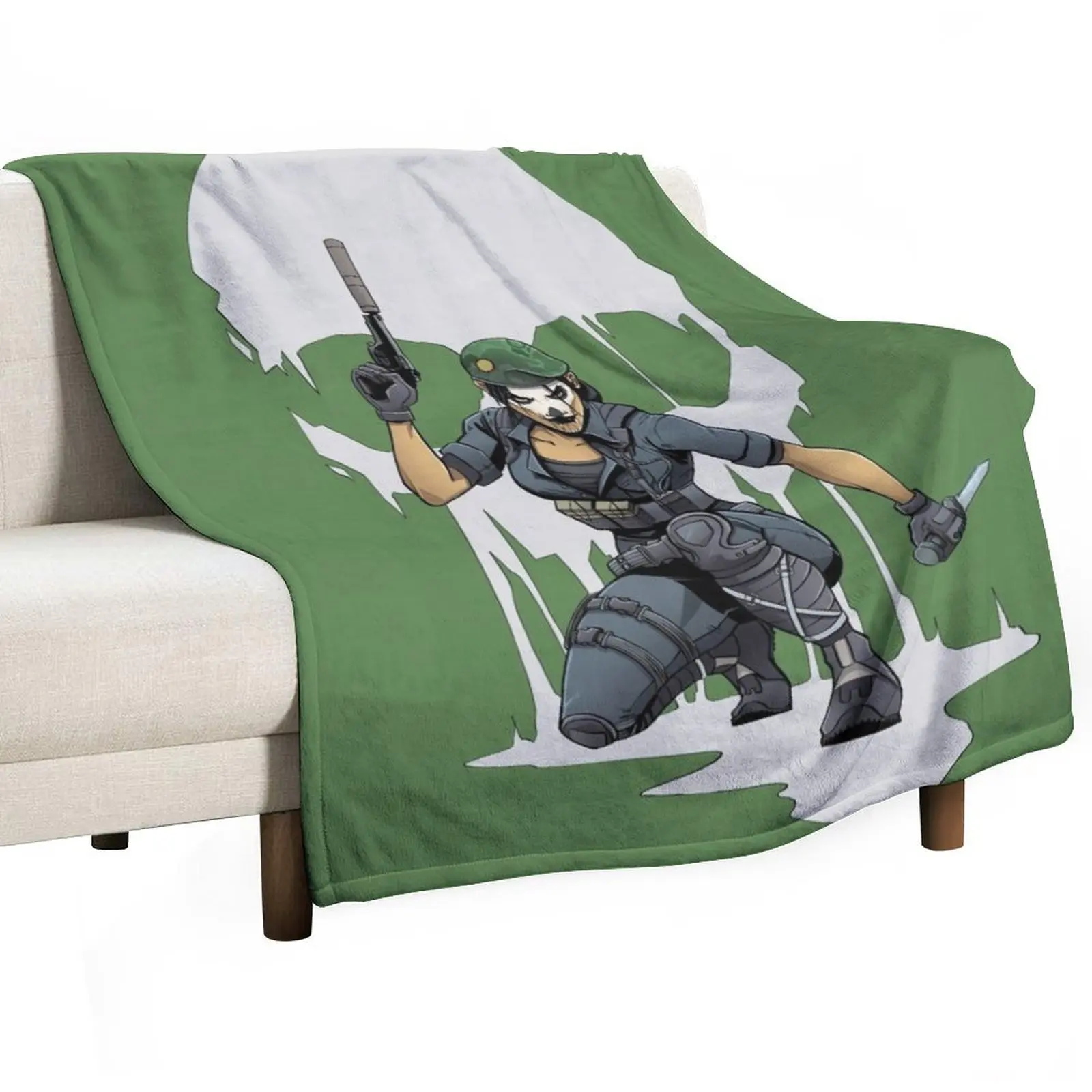 Six Siege: Caveira Throw Blanket Warm Luxury Brand Blankets