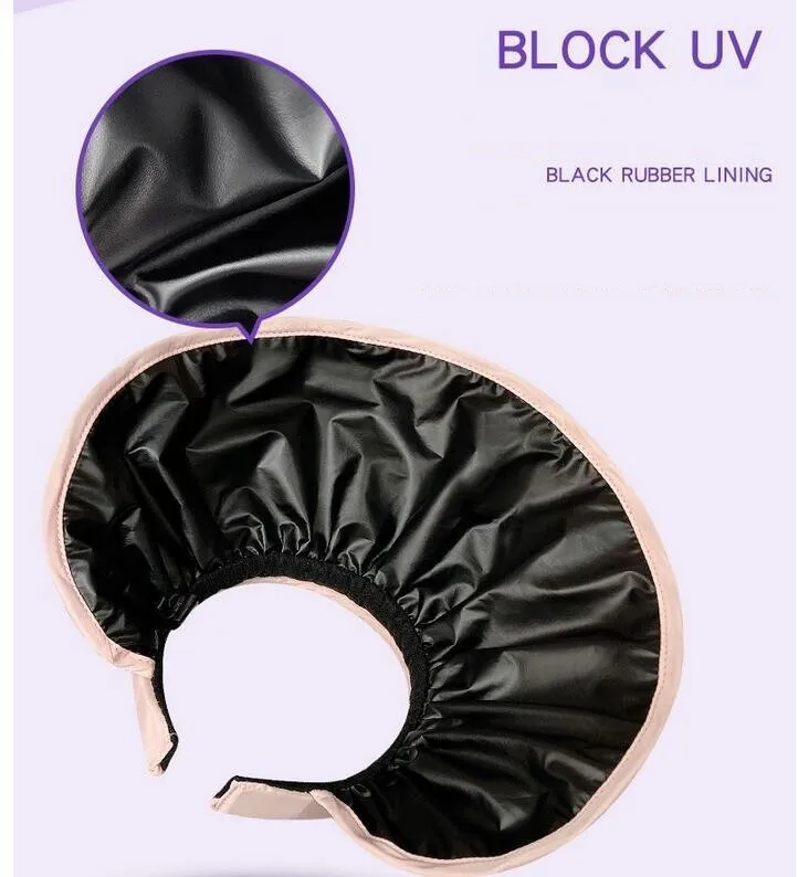 UPF50+ Shell Sunscreen Hat for Women Hairband Dual Purpose UV Resistant Sun Hat Universal Headband Beach Hat Foldable Travel Cap view 6