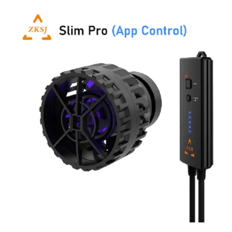 ZKSJ Third generation Mini Slim 2000 Slim 3000 Mini Aquarium Wave Maker Circulation Pump 3 Wave Patterns No control program