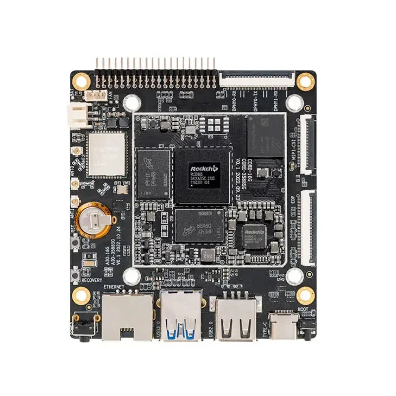 Imagem -02 - Firefly Aio3588sg 8k ai Mainboard Rk3588s Octa-core Processador de 64 Bits 24 Ghz Npu 6tops Gigabit Ethernet Banda Dupla Wifi6