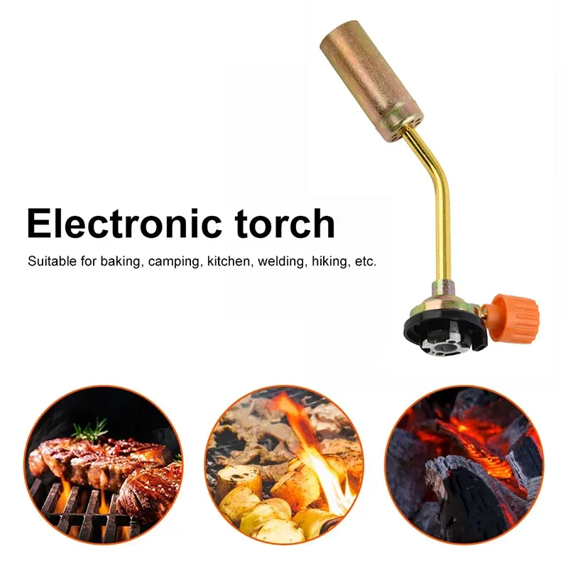 Portable Precision Copper Nozzle Professional Adjustable Firepower Spray Gun Head Connector Outdoor Picnic Gas Filling Adapter